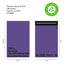 Design of purple recycled Mail Bag 10 x 16 inches for packaging products